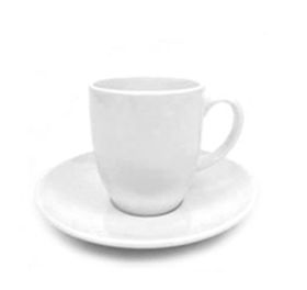 TAZA DE TE CON PLATO ROUND WHITE