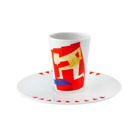 TAZA DE CAFE CON PLATO IX ESCAPE GOAT