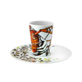 TAZA DE CAFE CON PLATO XII ESCAPE GOAT