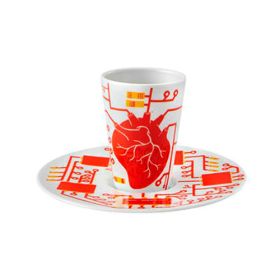 TAZA DE CAFE CON PLATO XIII ESCAPE GOAT