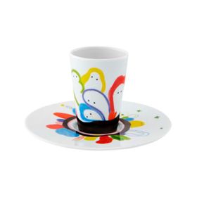 TAZA DE CAFE CON PLATO XLI ESCAPE GOAT