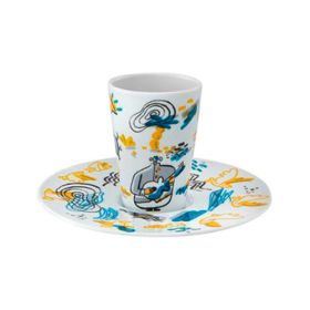 TAZA DE CAFE CON PLATO XXIV ESCAPE GOAT