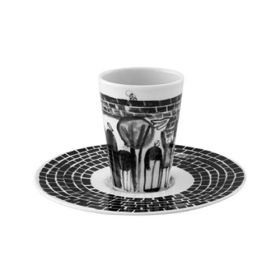 TAZA DE CAFE CON PLATO XXXIII ESCAPE GOAT