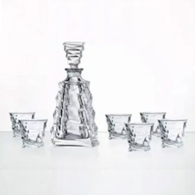 SET WHISKY- BOTELLA + 6 VASOS CASABLANCA