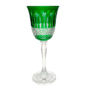 COPA DE CRISTAL VERDE OSCURO