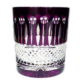 VASO BAJO DE CRISTAL MORADO