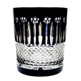 VASO BAJO DE CRISTAL NEGRO