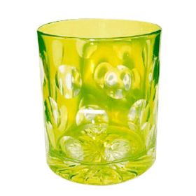 VASO BAJO DE CRISTAL VERDE CLARO BIBA