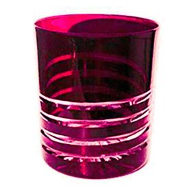 VASO BAJO DE CRISTAL MORADO ONDA