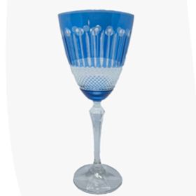 COPA DE CRISTAL AZUL CLARO