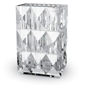 FLORERO BACCARAT CLEAR RECTANGULAR LOUXOR