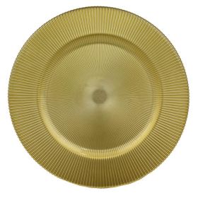 PLATO DE FONDO  GOLD MIRROR