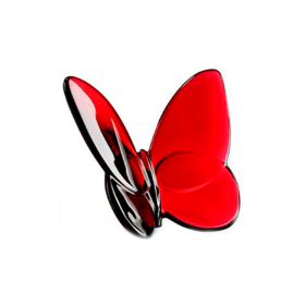 MARIPOSA DE CRISTAL BACCARAT ROJO