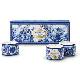 SET DE 3 VELAS AROMATICAS GOLD & BLUE