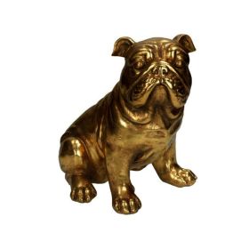 ESCULTURA BULLDOG SENTADO