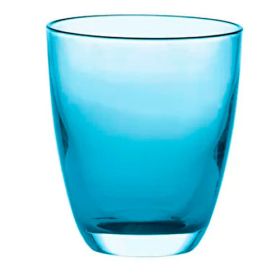 VASO DE VIDRIO DOS TONOS BLUE