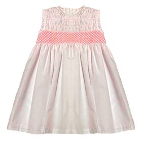 VESTIDO BASICO SMOCK ROSADO